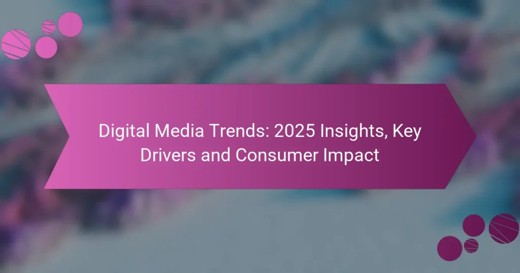 Digital Media Trends: 2025 Insights, Key Drivers and Consumer Impact