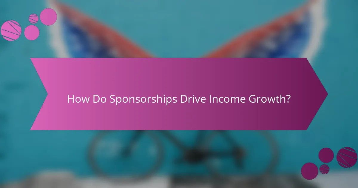 How Do Sponsorships Drive Income Growth?