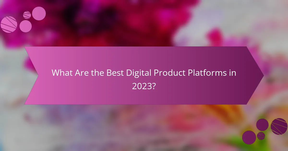 What Are the Best Digital Product Platforms in 2023?