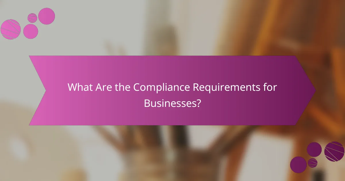 What Are the Compliance Requirements for Businesses?