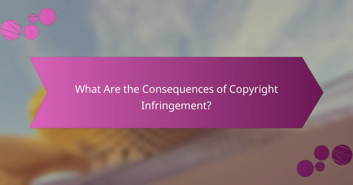 What Are the Consequences of Copyright Infringement?