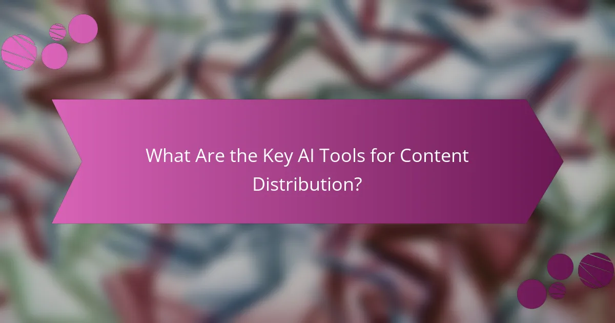 What Are the Key AI Tools for Content Distribution?