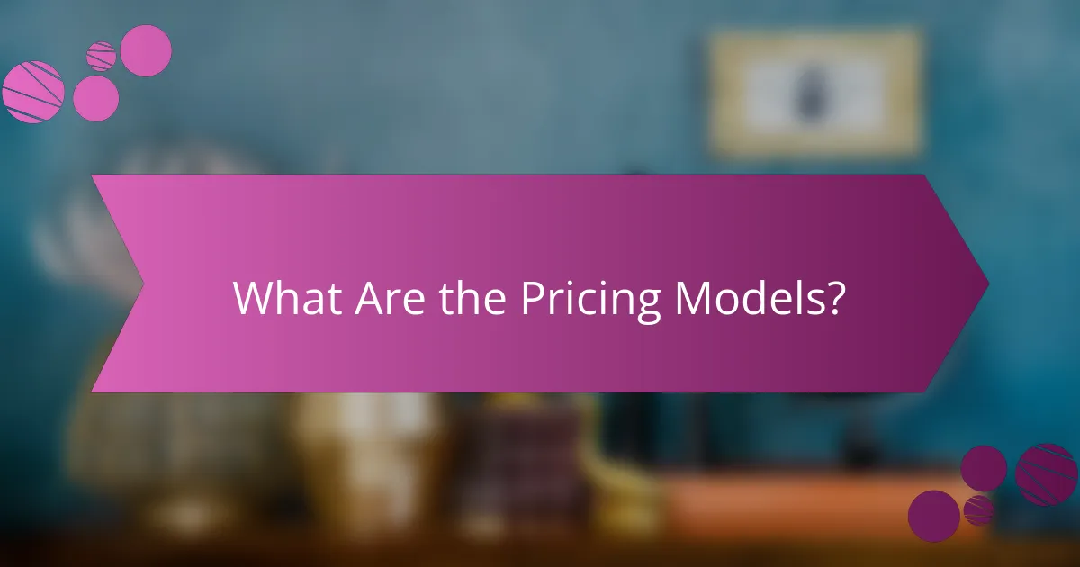 What Are the Pricing Models?