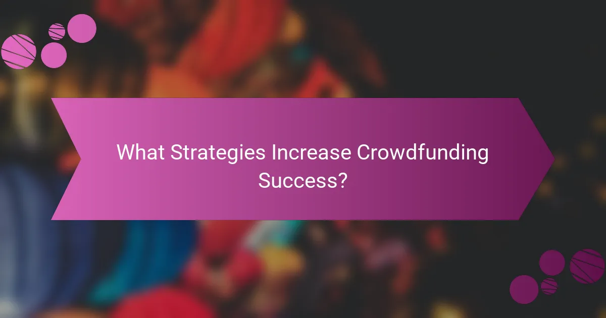 What Strategies Increase Crowdfunding Success?